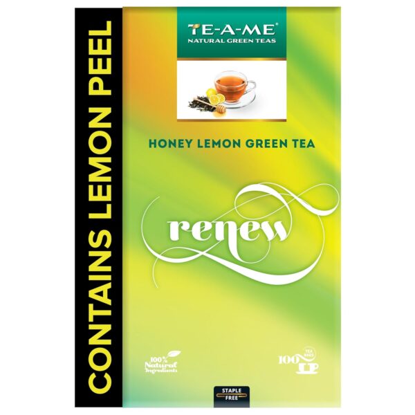 TE-A-ME Honey Lemon Green Tea Bags 100 pcs