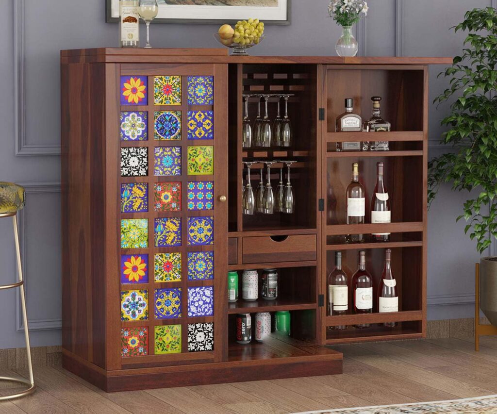 IKEA VADHOLMA Wine Cabinet with Drawer