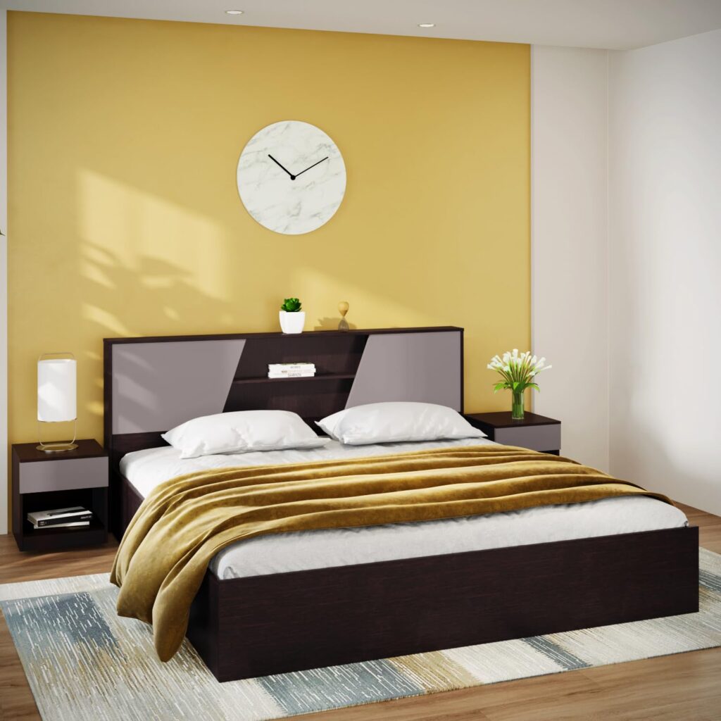 HomeTown Venice King Single Bed with Storage