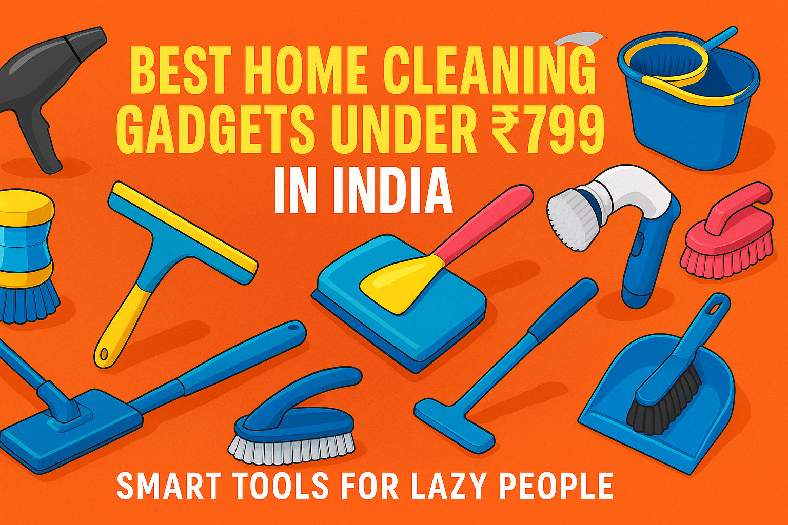 You are currently viewing Best Home Cleaning Gadgets Under ₹799 in India – Smart Tools for Lazy People