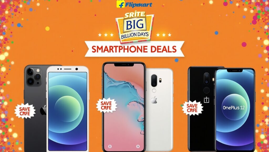 Flipkart Big Billion Days Smartphone Deals 2025 with iPhone, Samsung, and OnePlus