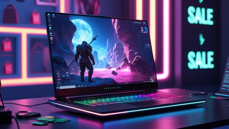 Gaming laptop with RGB lights on sale during Flipkart Big Billion Days 2025